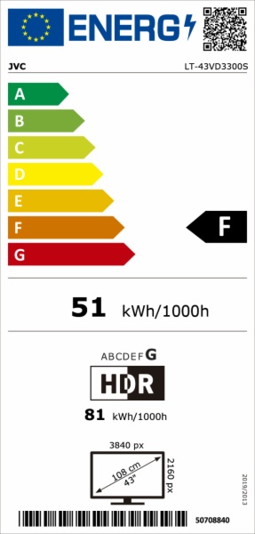 TELEVISOR LED JVC LT-43VD3300S